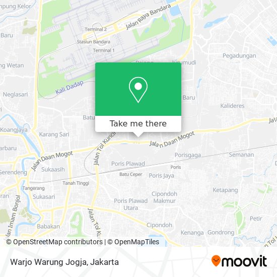 Warjo Warung Jogja map