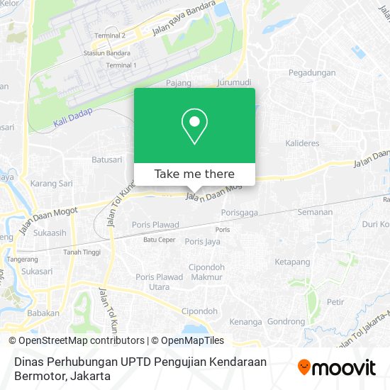 Dinas Perhubungan UPTD Pengujian Kendaraan Bermotor map