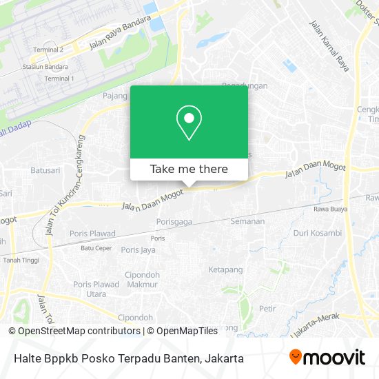 Halte Bppkb Posko Terpadu Banten map