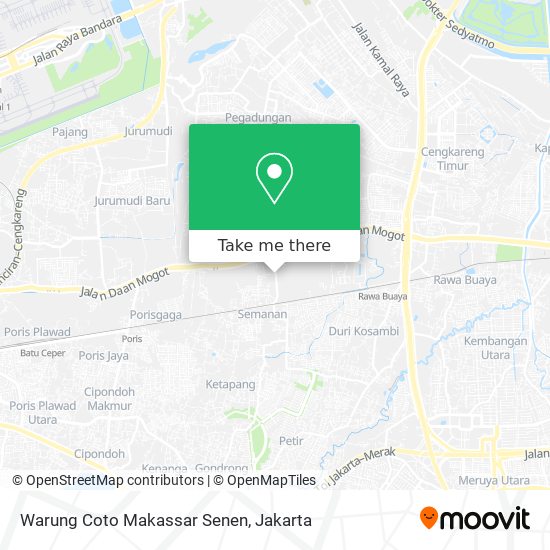 Warung Coto Makassar Senen map