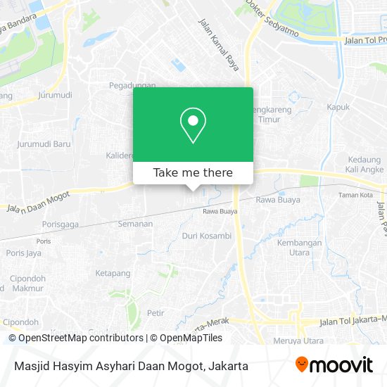 Masjid Hasyim Asyhari Daan Mogot map