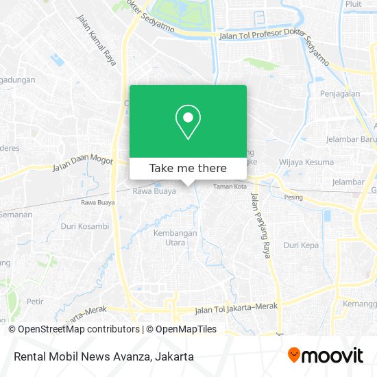 Rental Mobil News Avanza map