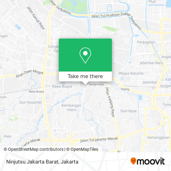 Ninjutsu Jakarta Barat map