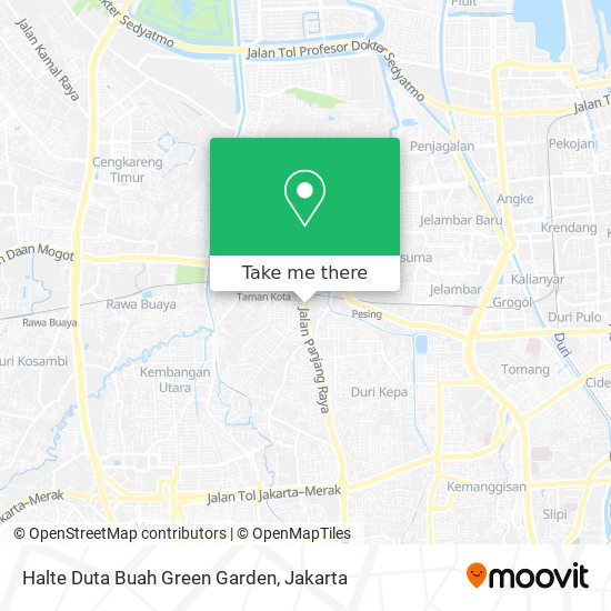 Halte Duta Buah Green Garden map