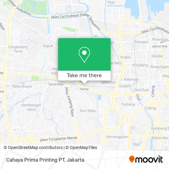 Cahaya Prima Printing PT map