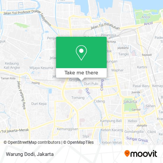 Warung Dodi map