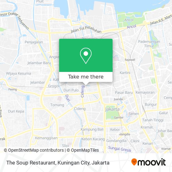 The Soup Restaurant, Kuningan City map