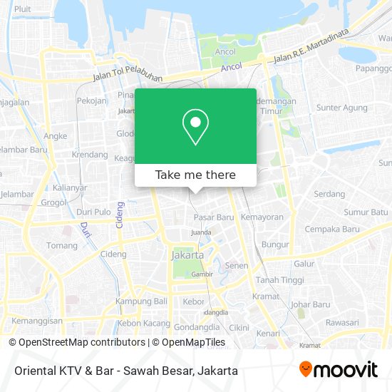 Oriental KTV & Bar - Sawah Besar map