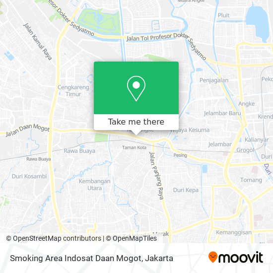 Smoking Area Indosat Daan Mogot map