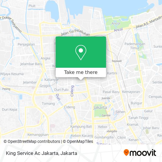 King Service Ac Jakarta map