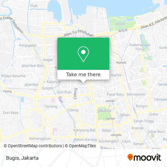 Bugis map