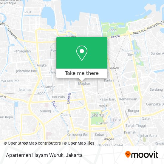Apartemen Hayam Wuruk map