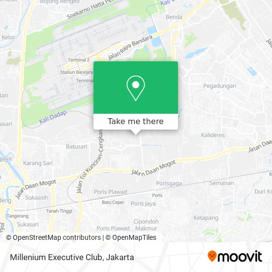 Millenium Executive Club map