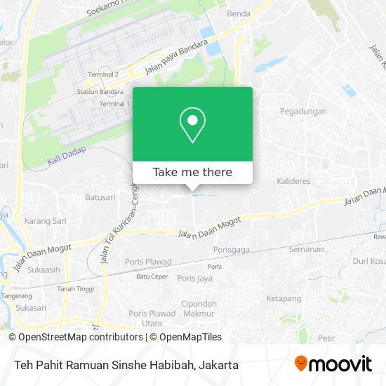 Teh Pahit Ramuan Sinshe Habibah map