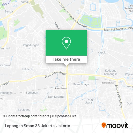 Lapangan Sman 33 Jakarta map