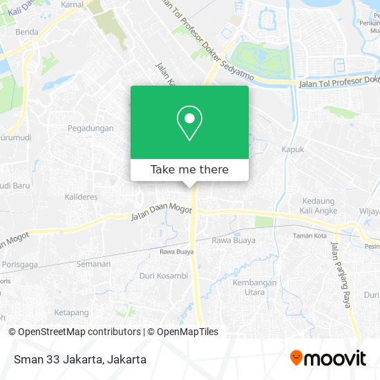 Sman 33 Jakarta map