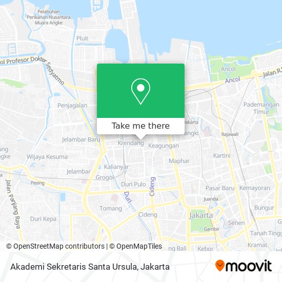Akademi Sekretaris Santa Ursula map