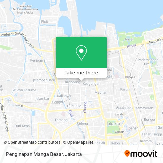 Penginapan Manga Besar map