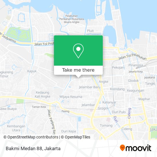 Bakmi Medan 88 map