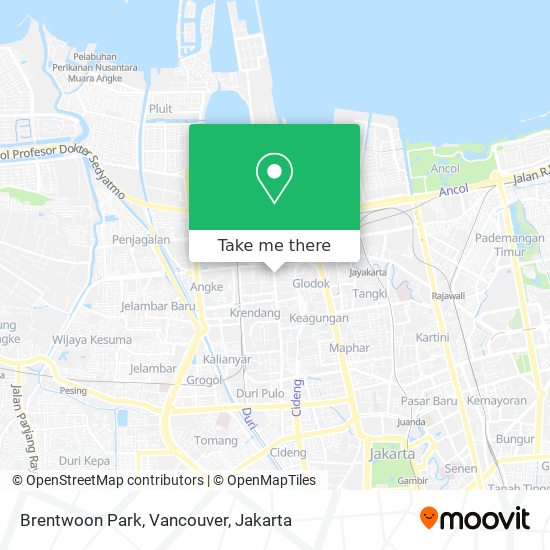 Brentwoon Park, Vancouver map