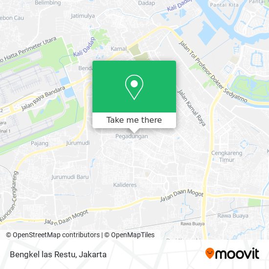 Bengkel las Restu map