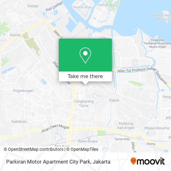 Parkiran Motor Apartment City Park map