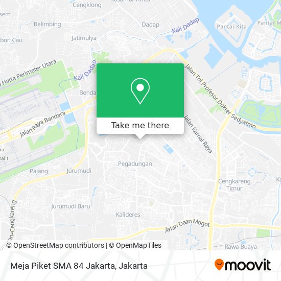 Meja Piket SMA 84 Jakarta map