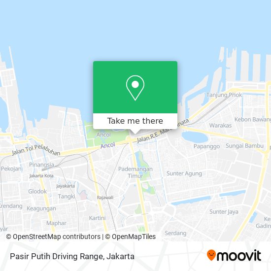 Pasir Putih Driving Range map