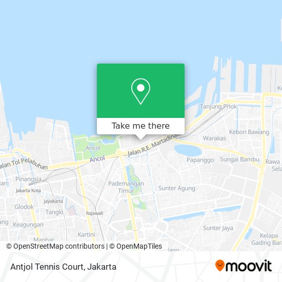 Antjol Tennis Court map