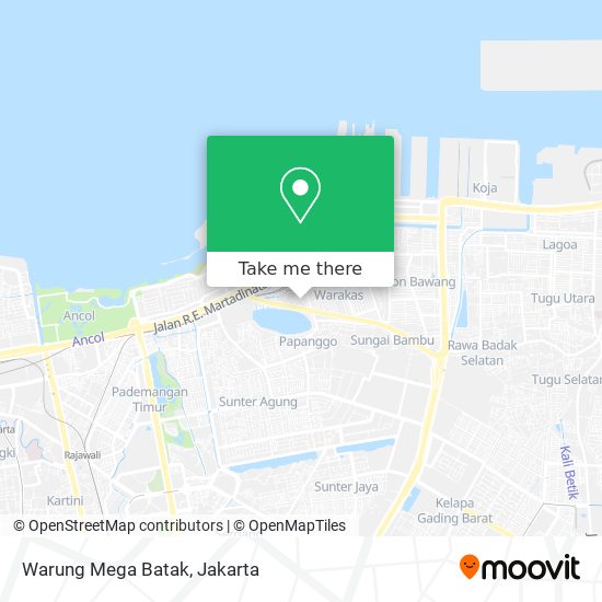 Warung Mega Batak map