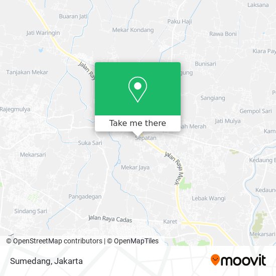 Sumedang map