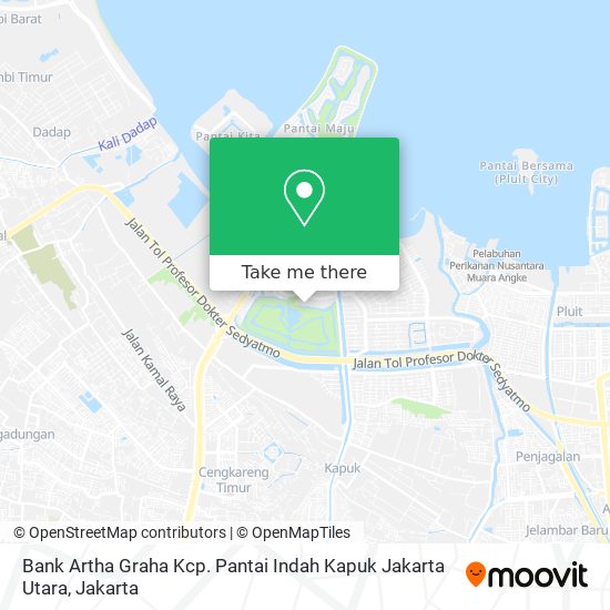 Bank Artha Graha Kcp. Pantai Indah Kapuk Jakarta Utara map