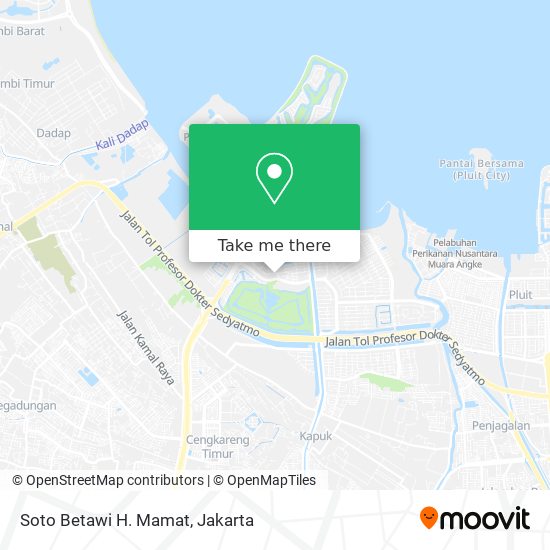 Soto Betawi H. Mamat map