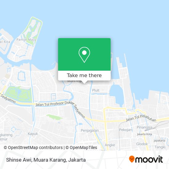 Shinse Awi, Muara Karang map