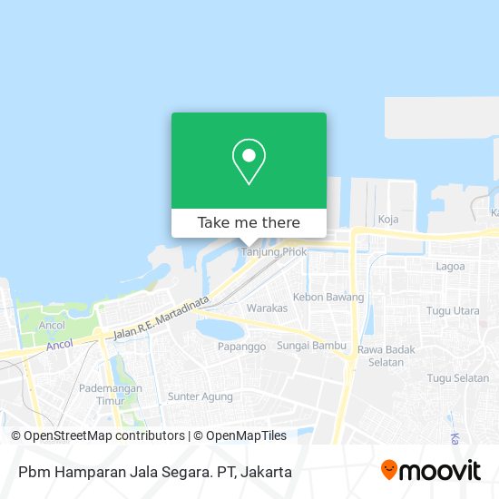 Pbm Hamparan Jala Segara. PT map