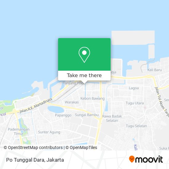 Po Tunggal Dara map