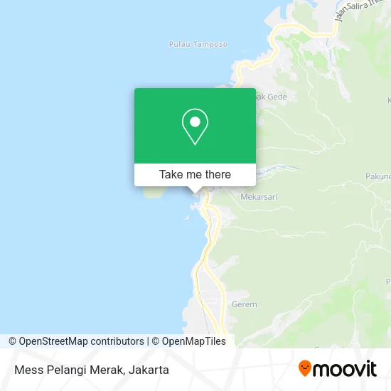 Mess Pelangi Merak map