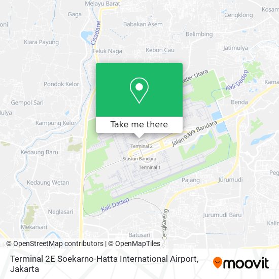 Terminal 2E Soekarno-Hatta International Airport map