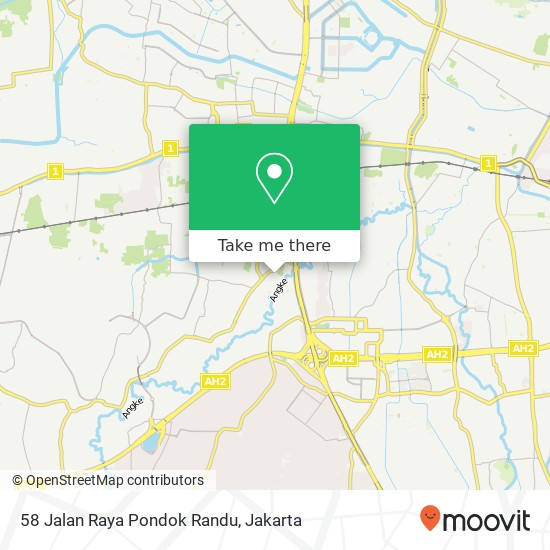 58 Jalan Raya Pondok Randu map