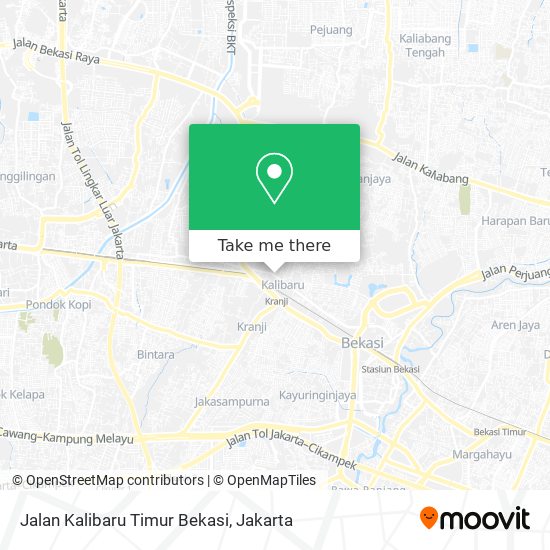 Jalan Kalibaru Timur Bekasi map