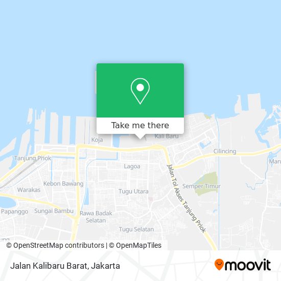 Jalan Kalibaru Barat map