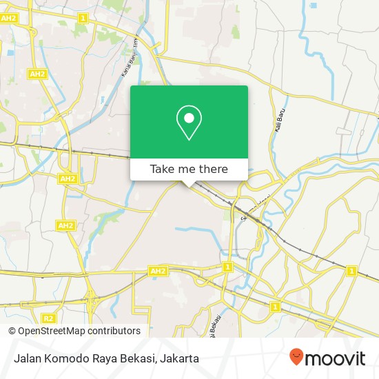 Jalan Komodo Raya Bekasi map