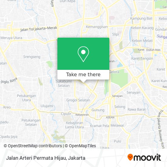 Jalan Arteri Permata Hijau map