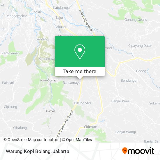 Warung Kopi Bolang map