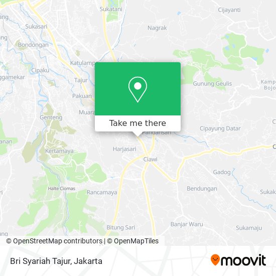 Bri Syariah Tajur map