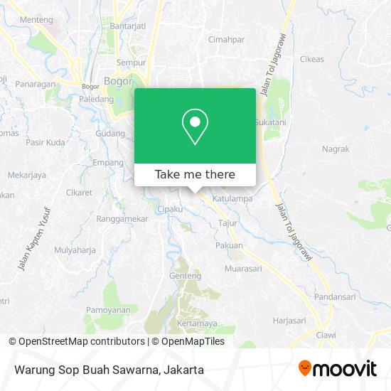 Warung Sop Buah Sawarna map