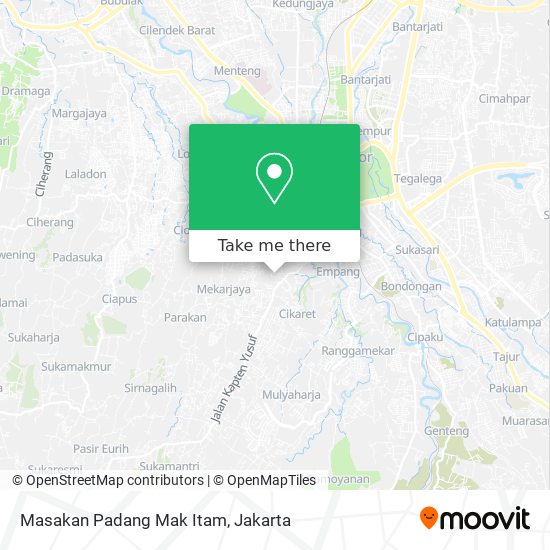 Masakan Padang Mak Itam map