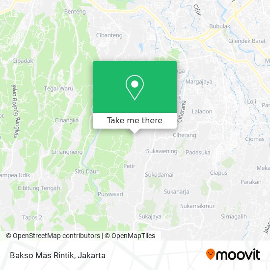 Bakso Mas Rintik map