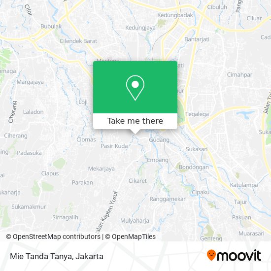 Mie Tanda Tanya map