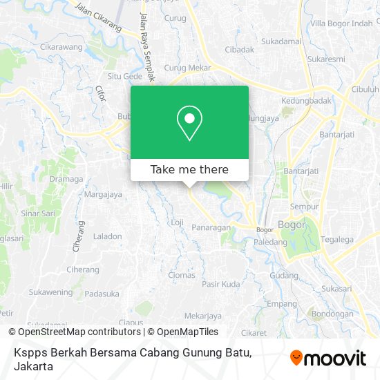 Kspps Berkah Bersama Cabang Gunung Batu map